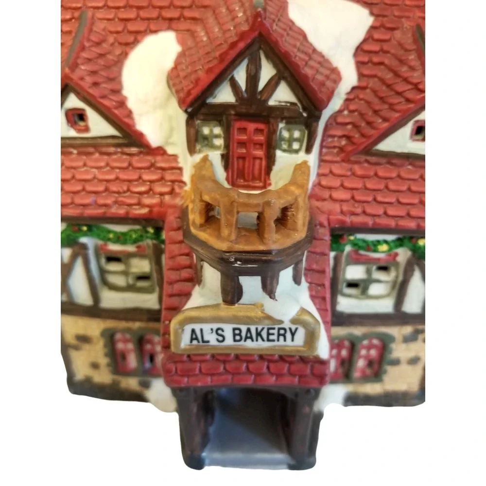 Vtg Christmas Traditions Alpine Village Collection Al's Bakery Light Cord
